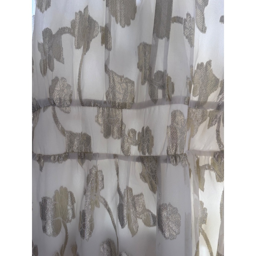 Sage the Label Mini Dress Floral Metallic Long Sleeve Party Dress M - Picture 12 of 12